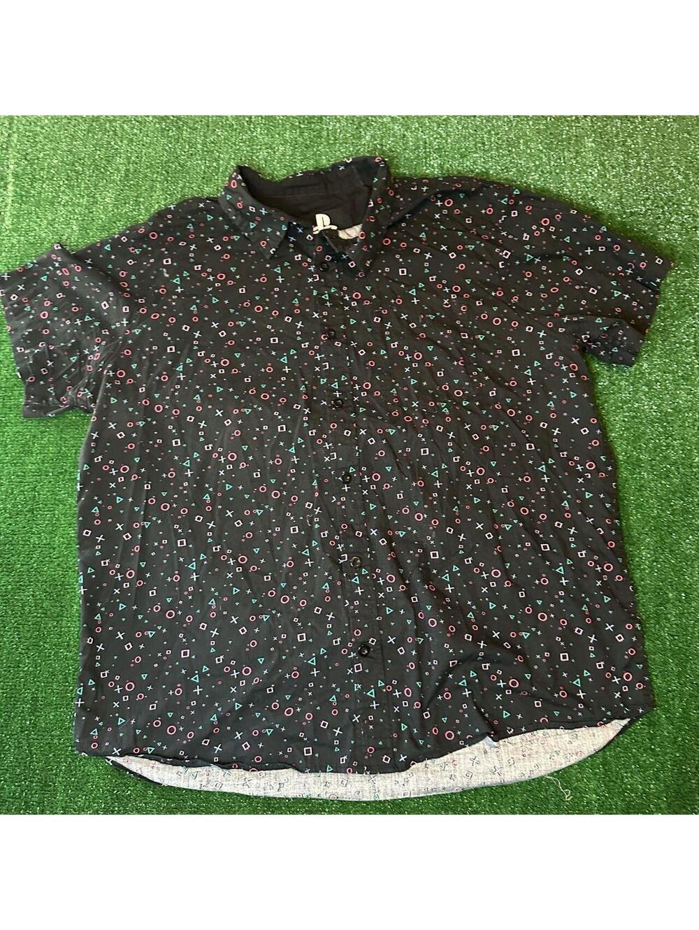 Sony PlayStation All-Over Print Controller Button Down Shirt